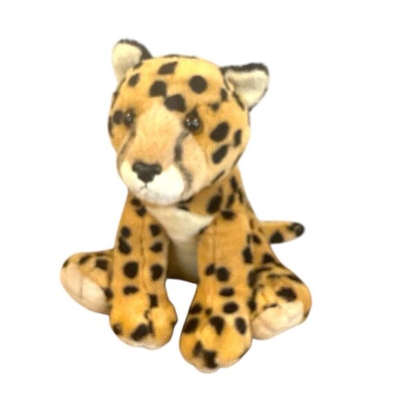 Aurora Destination Nation Cheetah Plush Stuffed Animal 11" Realistic Leopard Cat - Picture 1 of 9